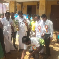 Tree plantation at Govt Girls Higher Secondary School , Hosur on 9/2/2024